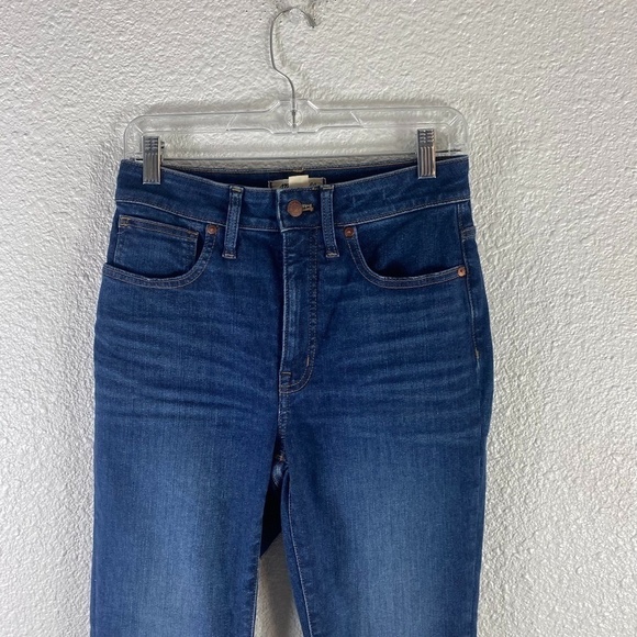 Madewell Jeans Curvy High Rise Skinny  Stretch Blue Medium Wash Denim SZ 28 - Picture 2 of 7